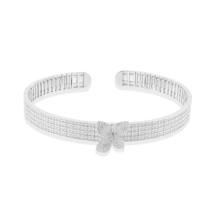 The Monarch Collection: Butterfly Pave Jewellery Set