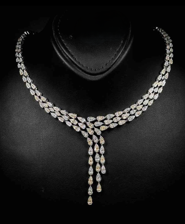 The Gilded Waterfall necklace